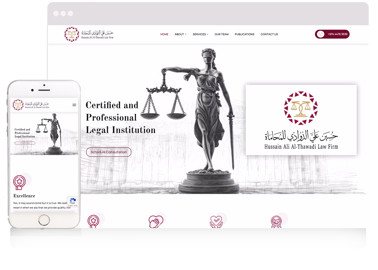 Law firm website for HAT Law Firm