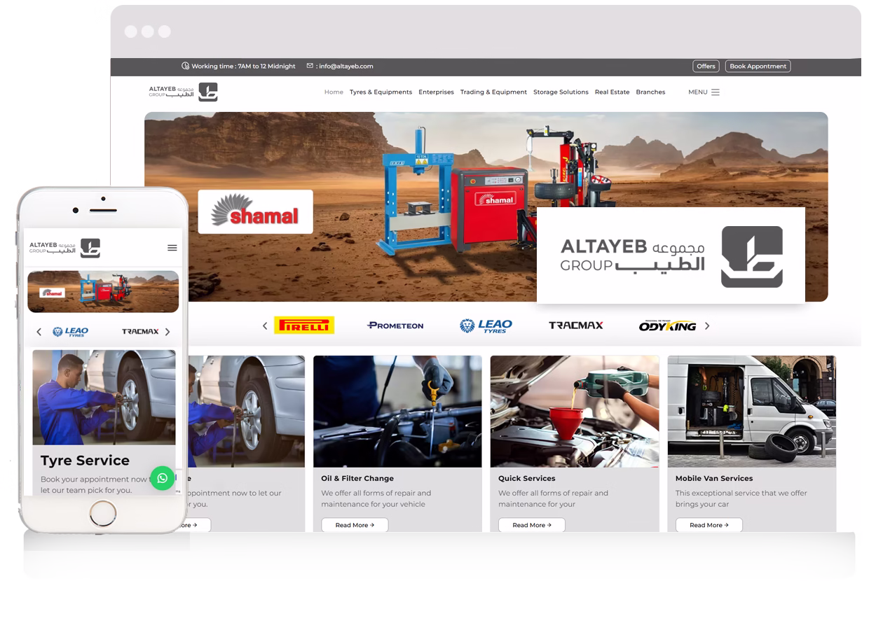 Website for Altayeb Group